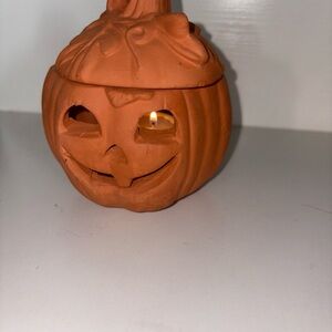 Rustic‎ Pumpkin Candle Holder